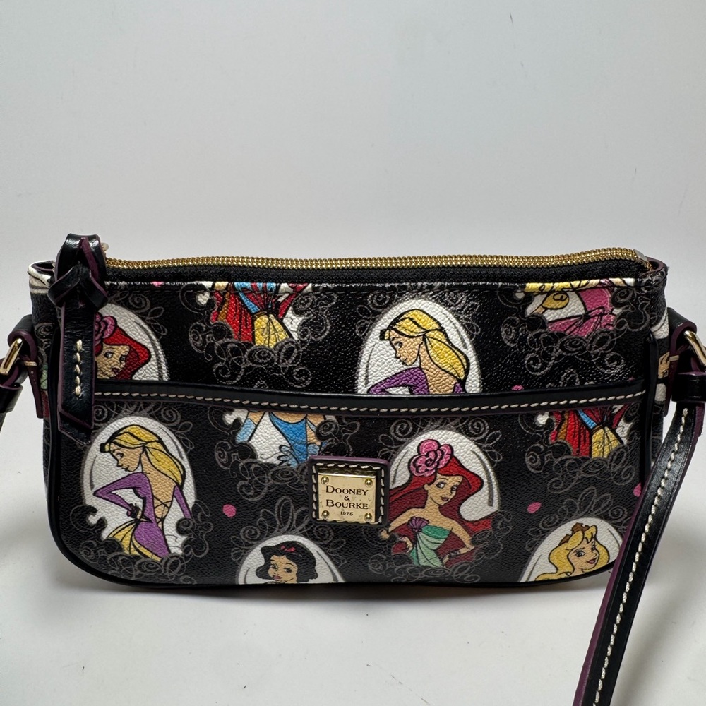 Dooney & Bourke Disney Limited Ed. Runway Princess Crossbody w/Hot Pink Inside